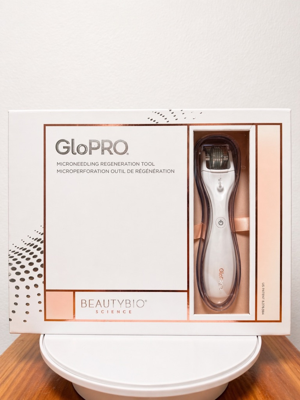 BeautyBio GloPRO Microneedling Set - White & Rose Gold